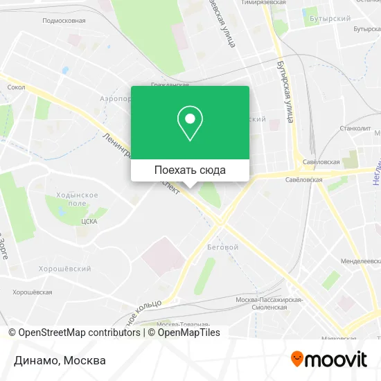 Карта Динамо