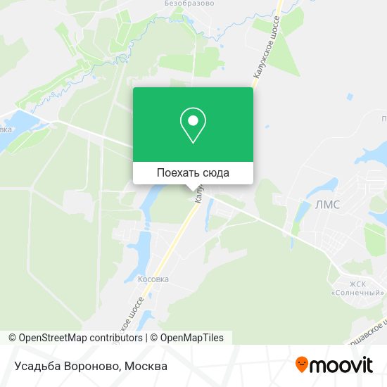 Карта Усадьба Вороново