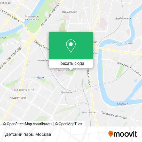 Карта Детский парк
