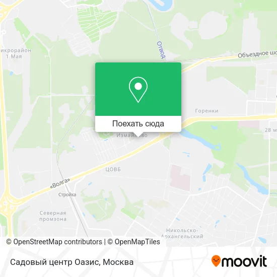 Карта Садовый центр Оазис