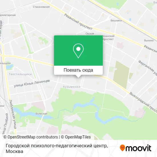 Карта Городской психолого-педагогический центр
