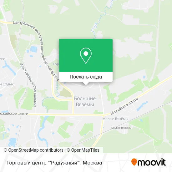 Карта Торговый центр ""Радужный""
