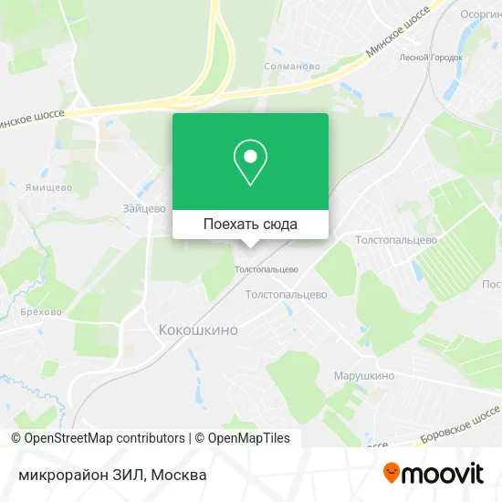 Карта микрорайон ЗИЛ