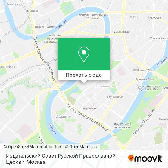 Карта Издательский Совет Русской Православной Церкви
