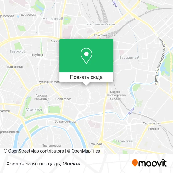 Карта Хохловская площадь
