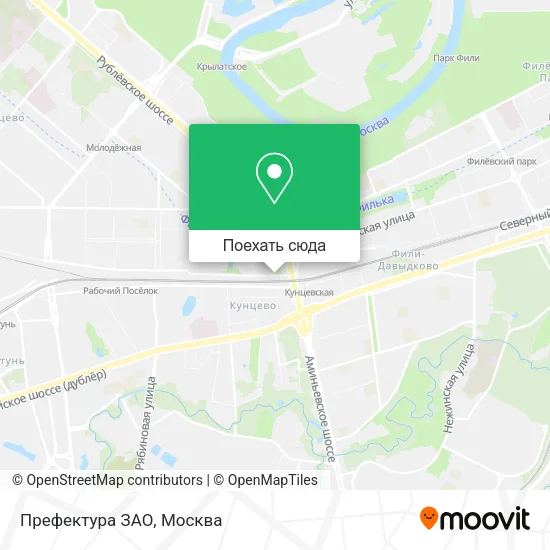 Карта Префектура ЗАО