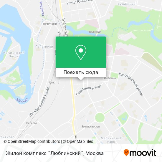 Карта Жилой комплекс ""Люблинский""