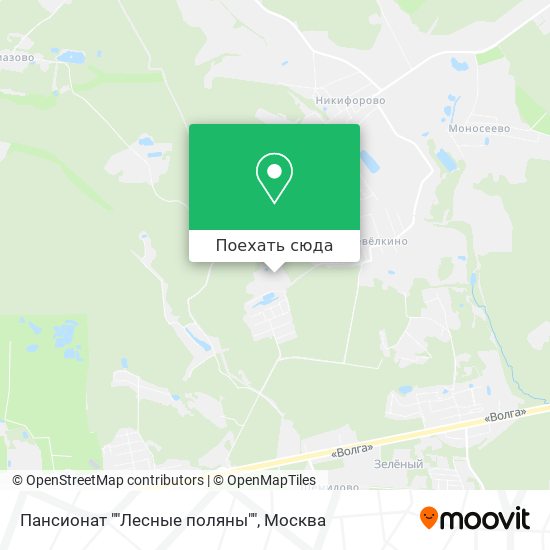 Карта Пансионат ""Лесные поляны""