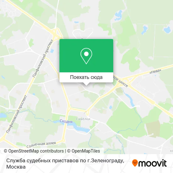 Карта Служба судебных приставов по г.Зеленограду