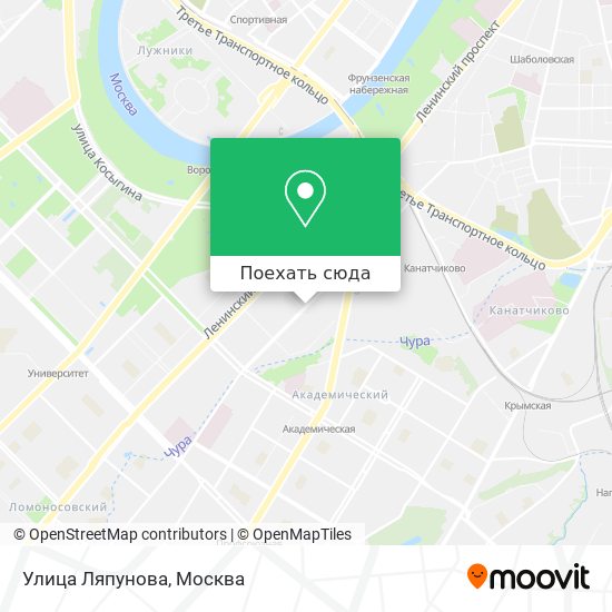 Карта Улица Ляпунова