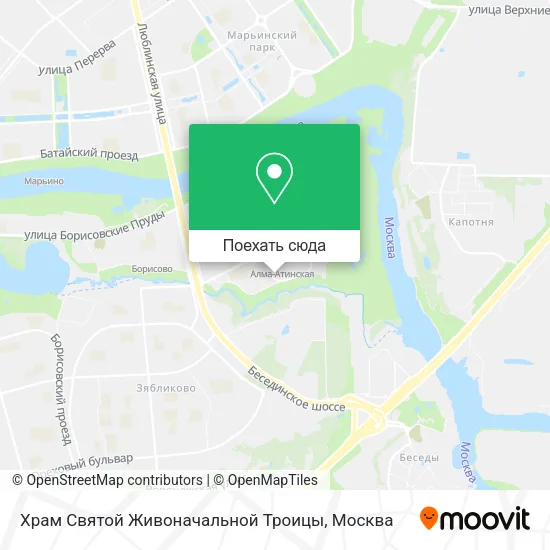 Карта Храм Святой Живоначальной Троицы