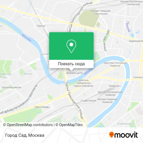 Карта Город Сад