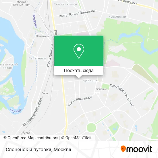 Карта Слонёнок и пуговка