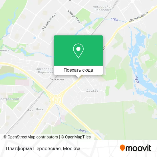 Карта Платформа Перловская