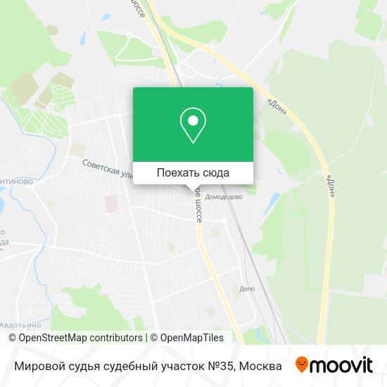 Карта Мировой судья судебный участок №35