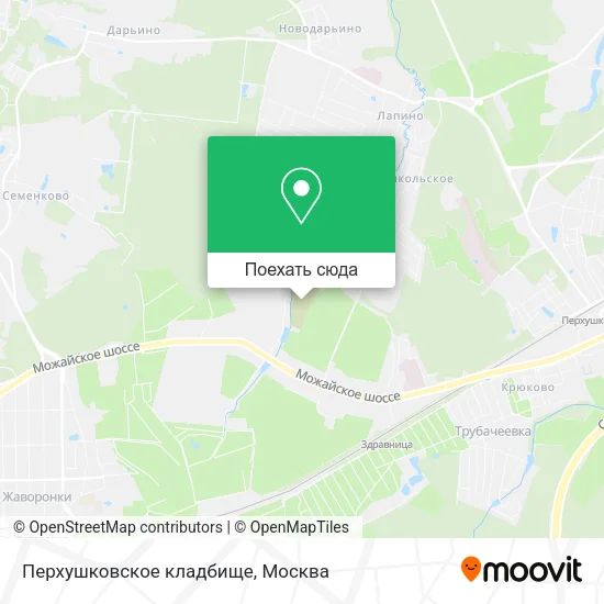 Карта Перхушковское кладбище