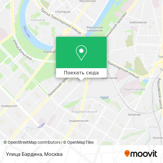 Карта Улица Бардина