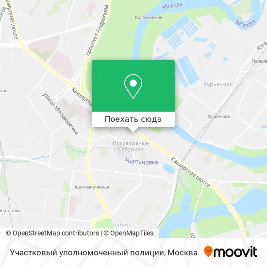 Карта Участковый уполномоченный полиции