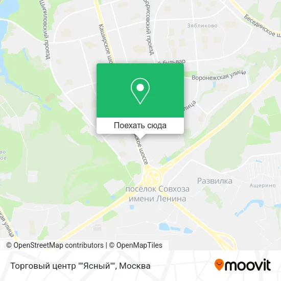 Карта Торговый центр ""Ясный""