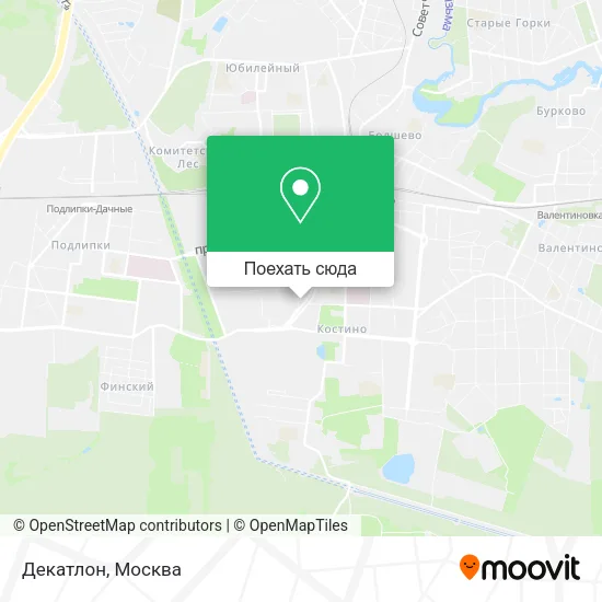 Карта Декатлон