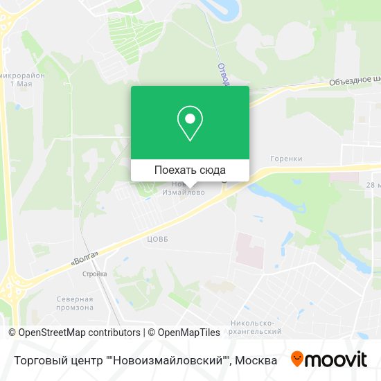 Карта Торговый центр ""Новоизмайловский""