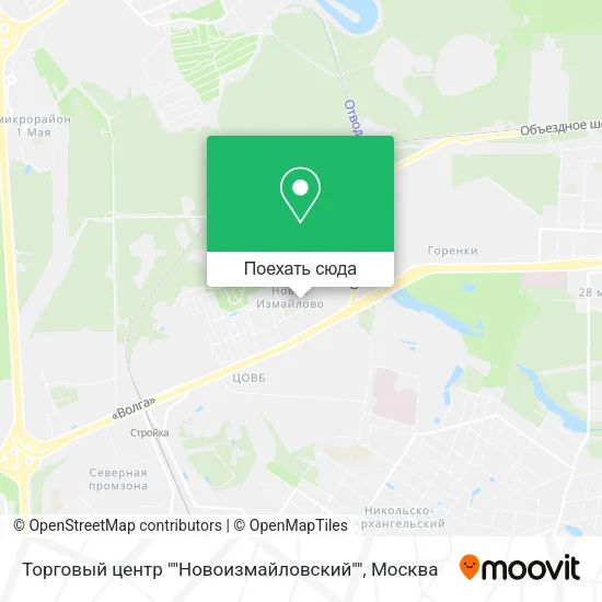 Карта Торговый центр ""Новоизмайловский""