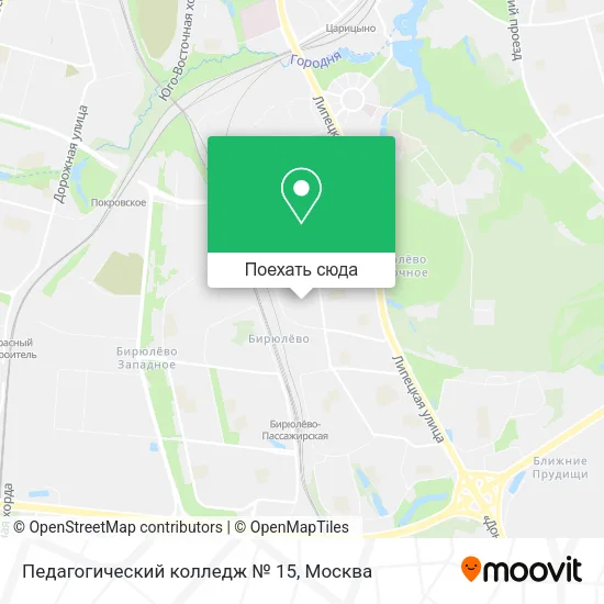 Карта Педагогический колледж № 15