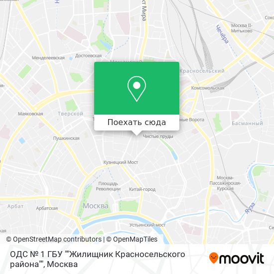 Карта ОДС № 1 ГБУ ""Жилищник Красносельского района""