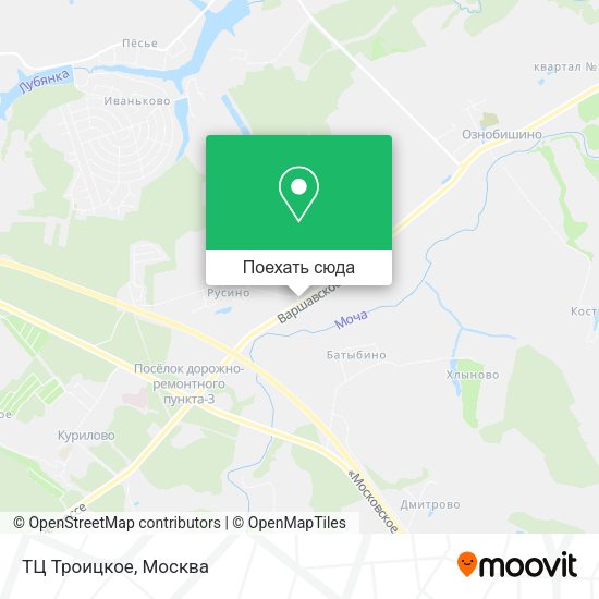 Карта ТЦ Троицкое