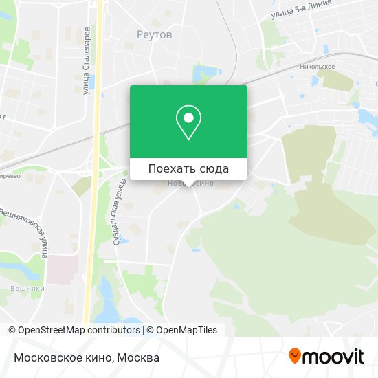 Карта Московское кино
