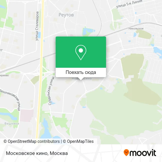 Карта Московское кино