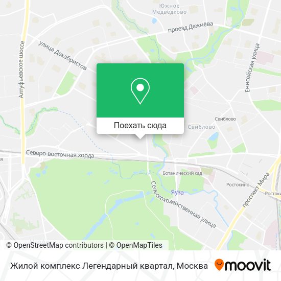 Карта Жилой комплекс Легендарный квартал