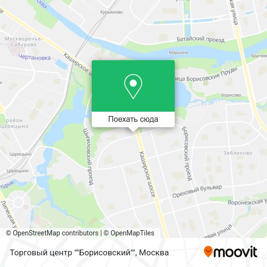 Карта Торговый центр ""Борисовский""