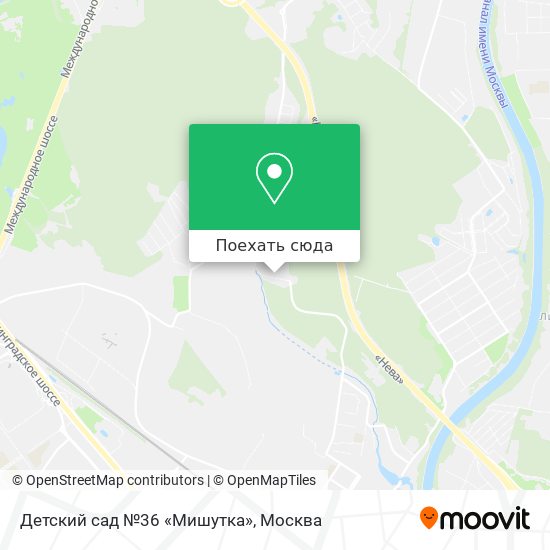 Карта Детский сад №36 «Мишутка»