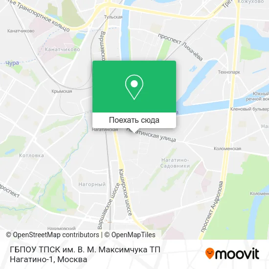 Карта ГБПОУ ТПСК им. В. М. Максимчука ТП Нагатино-1