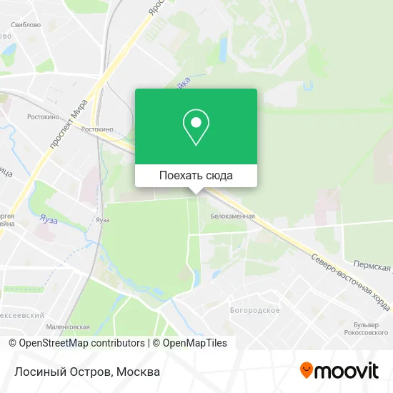 Карта Лосиный Остров