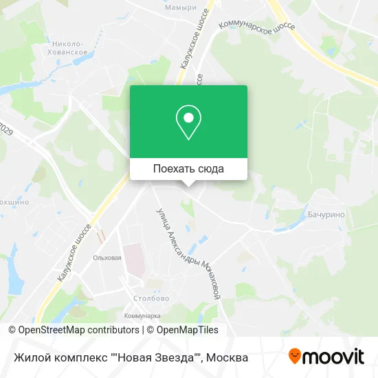 Карта Жилой комплекс ""Новая Звезда""