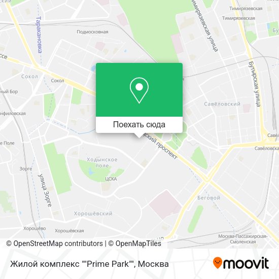Карта Жилой комплекс ""Prime Park""