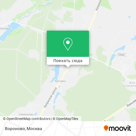 Карта Вороново