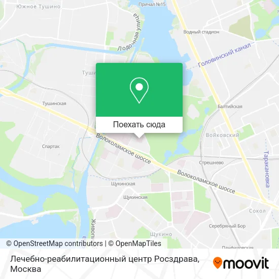 Карта Лечебно-реабилитационный центр Росздрава