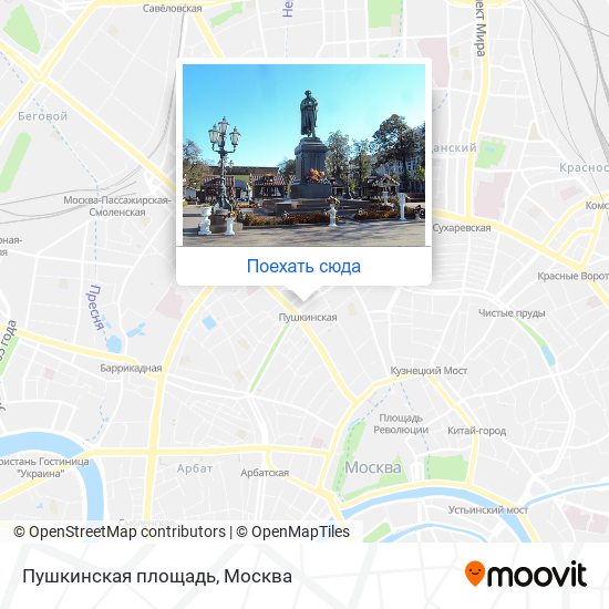 Карта Пушкинская площадь
