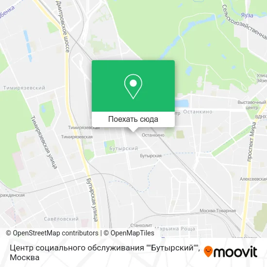 Карта Центр социального обслуживания ""Бутырский""