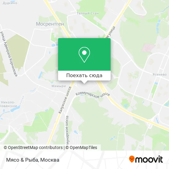 Карта Мясо & Рыба