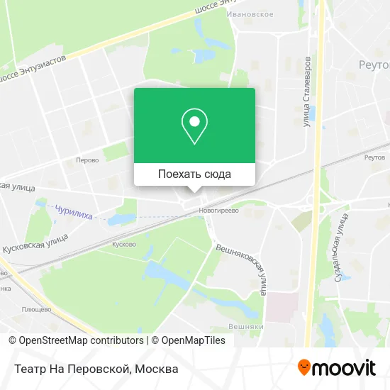 Карта Театр На Перовской