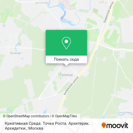 Карта Креативная Среда.   Точка Роста.  Архитерик.  Архидетки.