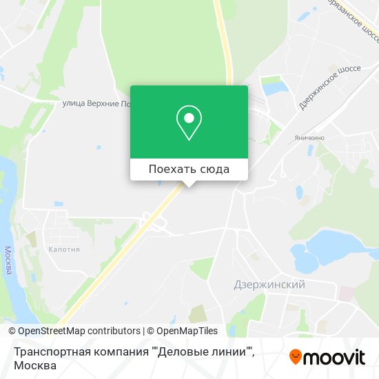 Карта Транспортная компания ""Деловые линии""