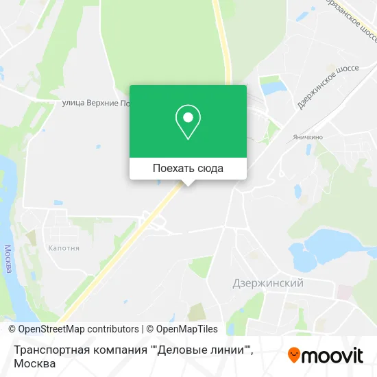 Карта Транспортная компания ""Деловые линии""
