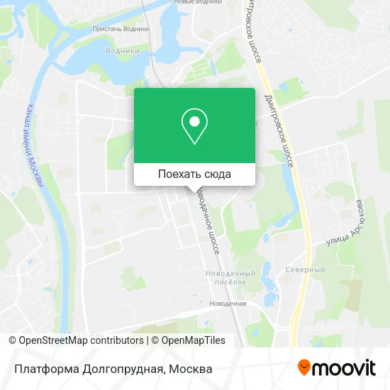 Карта Платформа Долгопрудная
