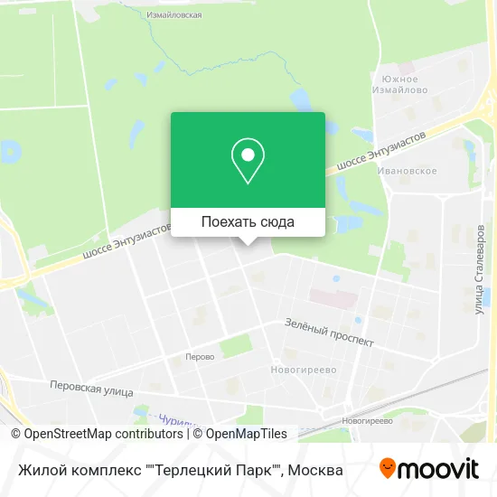 Карта Жилой комплекс ""Терлецкий Парк""