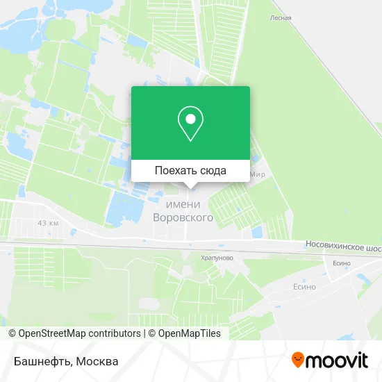 Карта Башнефть